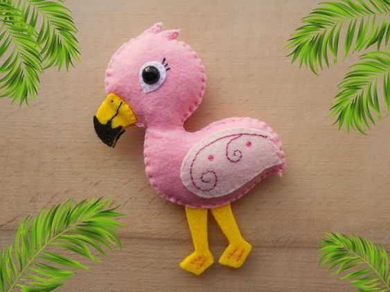 چطور فلامینگوی پارچه ای بسازیم؟ (همراه با الگو)