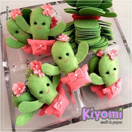 چطور کاکتوس نمدی بامزه بسازیم؟ (همراه الگو)